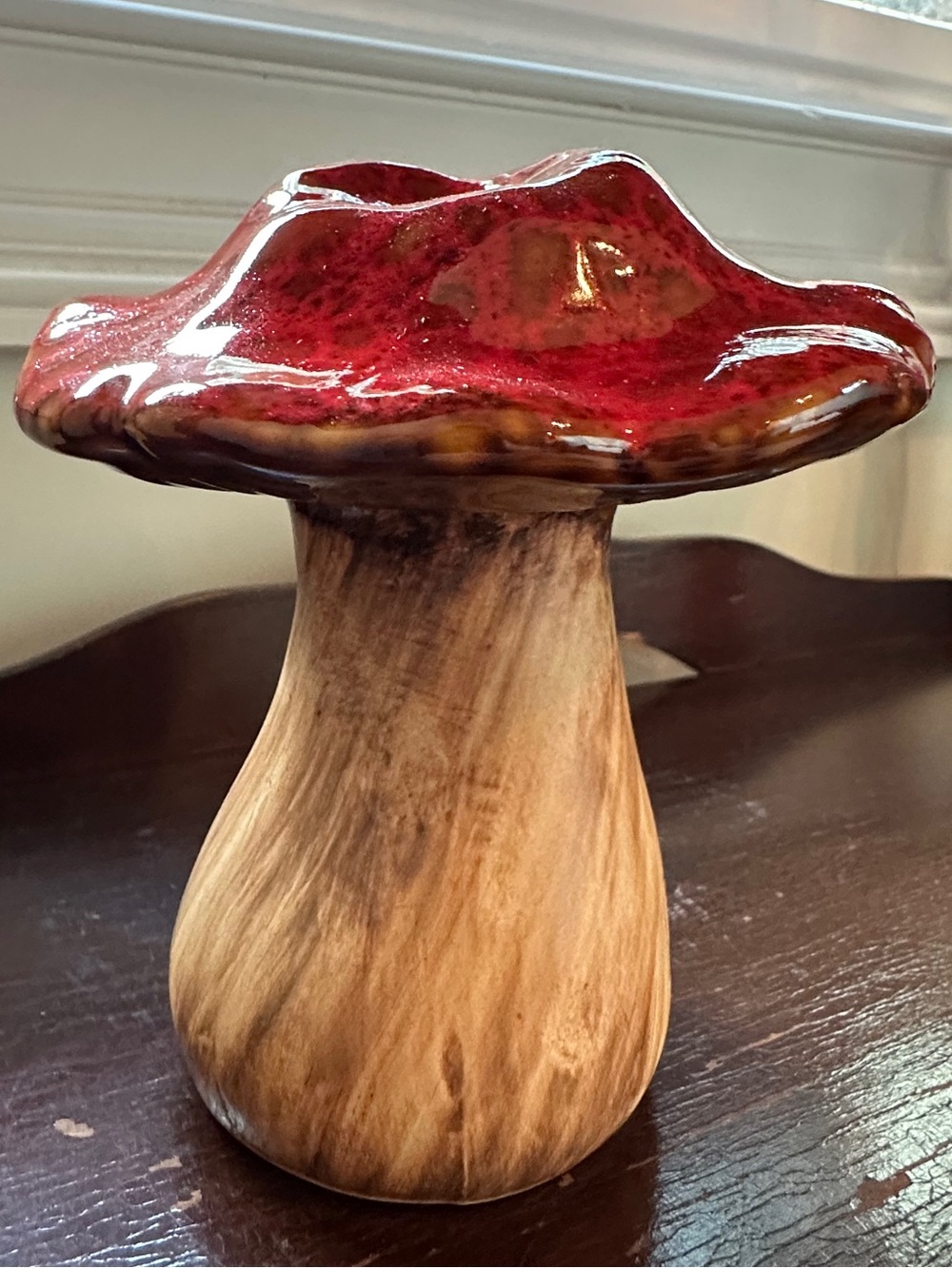 Handcrafted Ceramic Mushrooms - Red, Gold, Blue - Picture 6 of 13